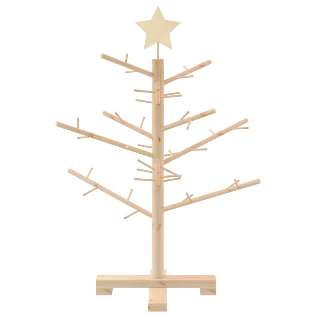 Holz Weihnachtsbaum mit Ständer Natur 75 cm Massivholz Kiefer