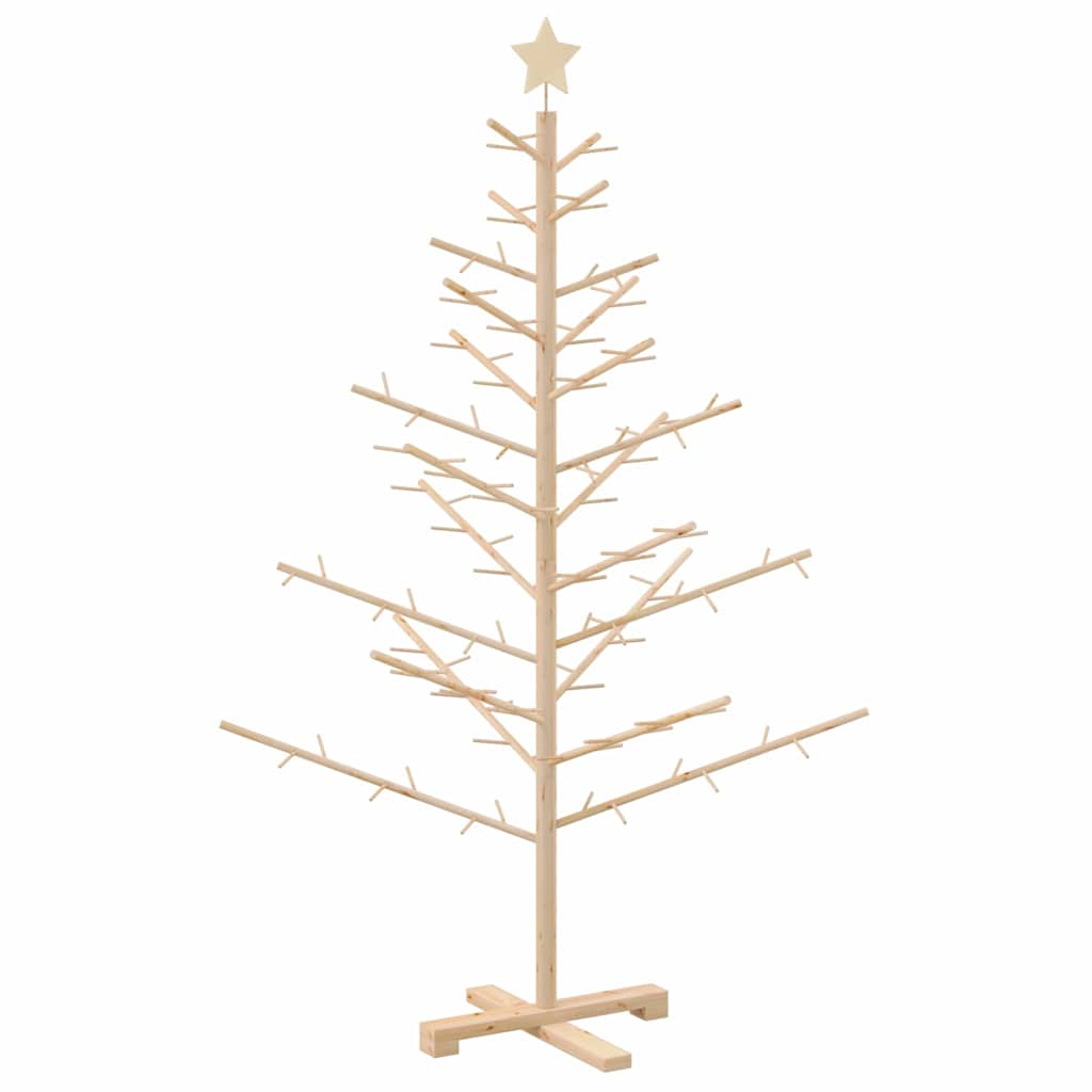 Holz Weihnachtsbaum mit Ständer Natur 150 cm Massivholz Kiefer