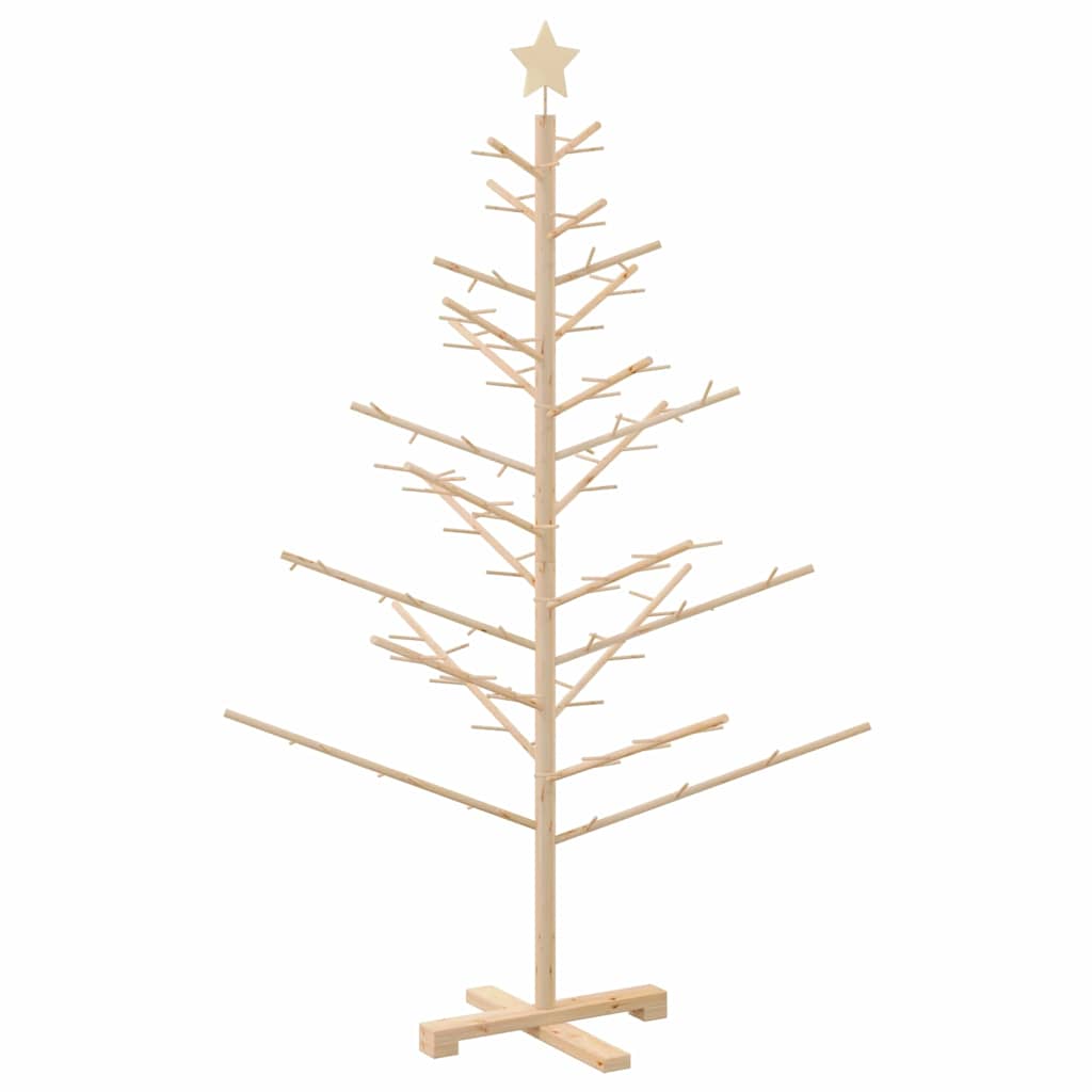 Holz Weihnachtsbaum mit Ständer Natur 150 cm Massivholz Kiefer
