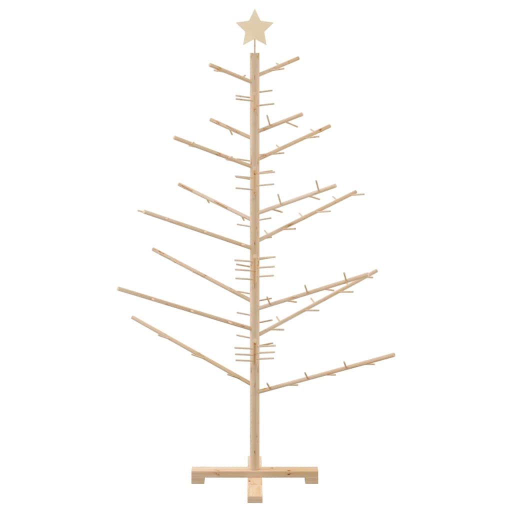 Holz Weihnachtsbaum mit Ständer Natur 150 cm Massivholz Kiefer