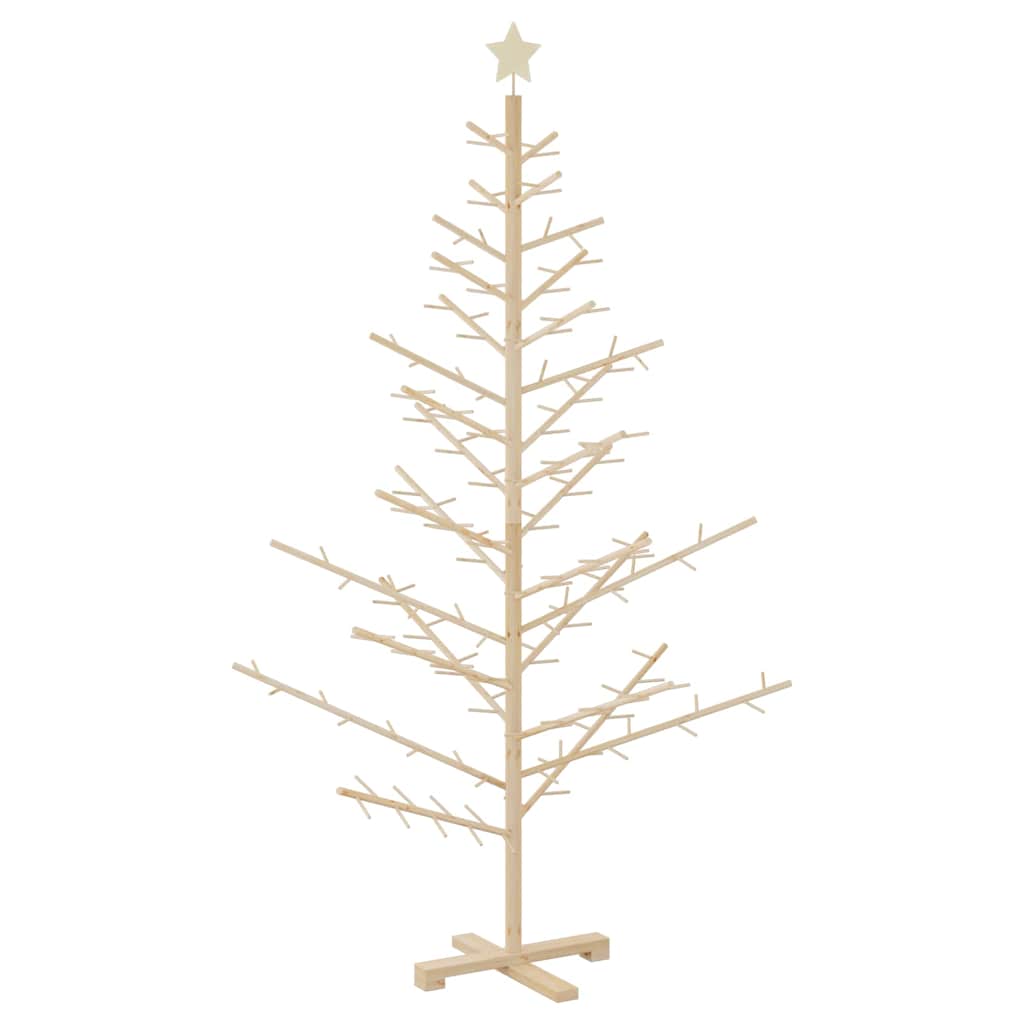 Holz Weihnachtsbaum mit Ständer Natur 180 cm Massivholz Kiefer