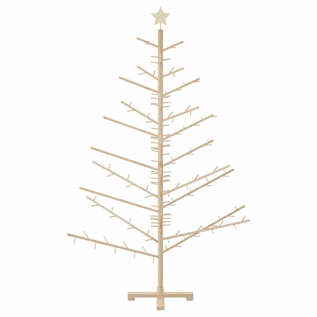 Holz Weihnachtsbaum mit Ständer Natur 180 cm Massivholz Kiefer