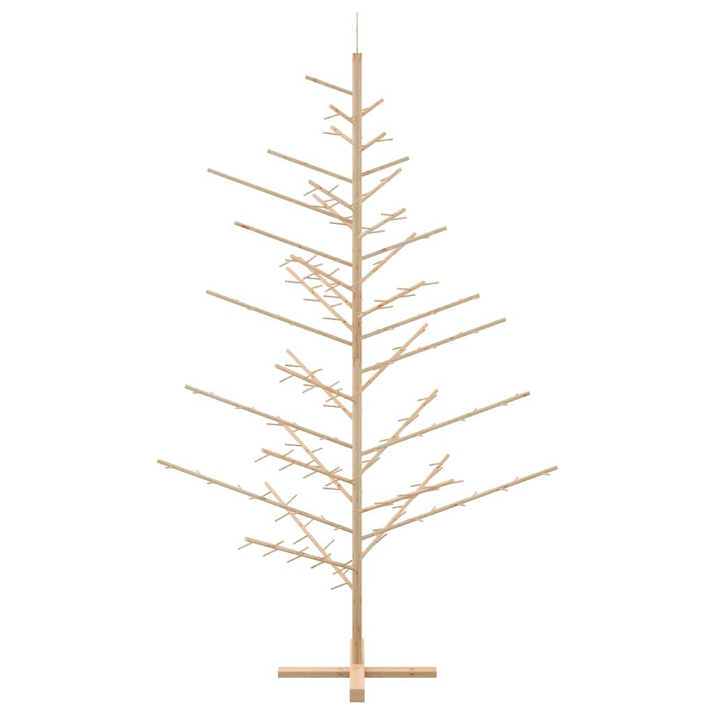 Holz Weihnachtsbaum mit Ständer Natur 210 cm Massivholz Kiefer