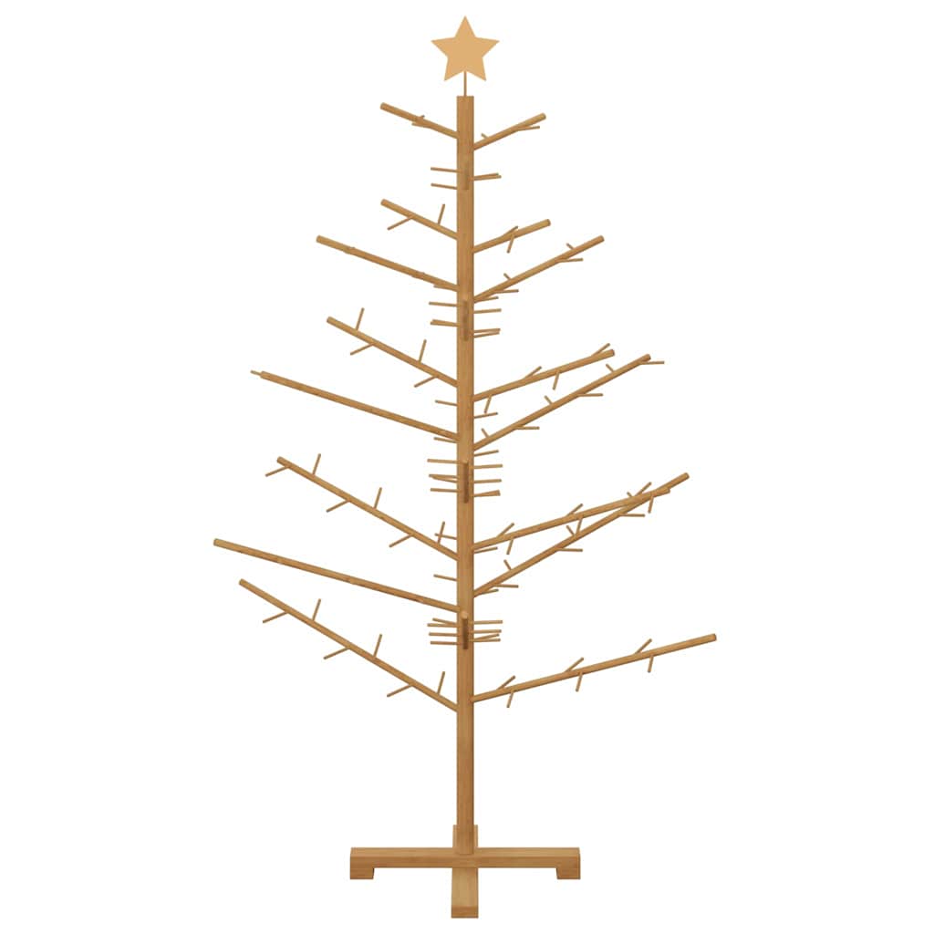 Holz Weihnachtsbaum mit Ständer Braun 150 cm Massivholz Kiefer