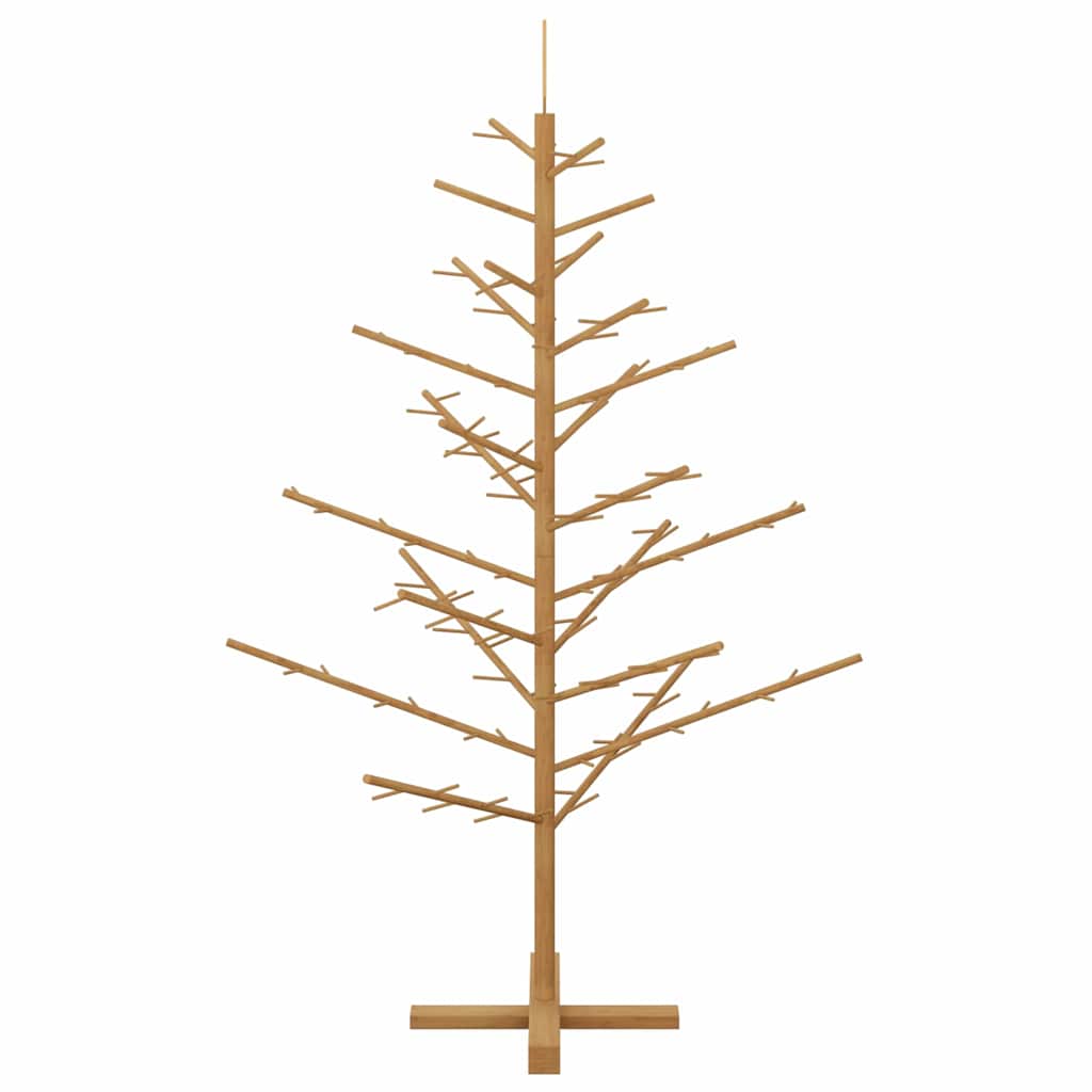 Holz Weihnachtsbaum mit Ständer Braun 150 cm Massivholz Kiefer