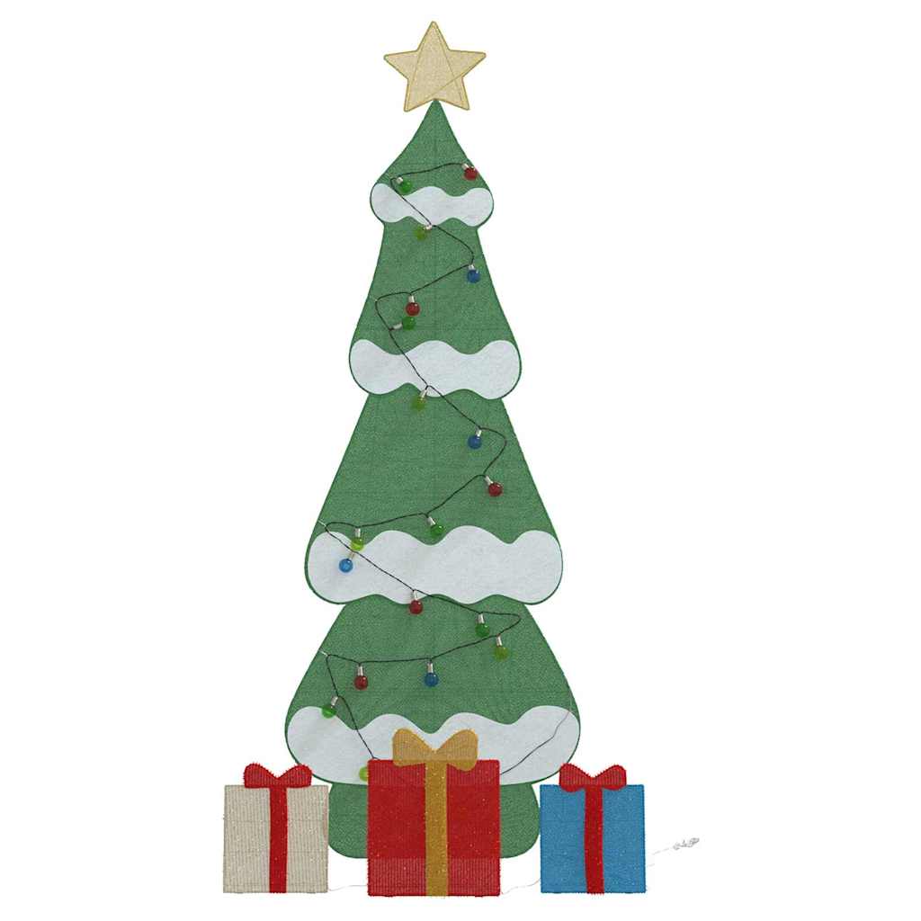 Beleuchteter Weihnachtsbaum mit 3 Geschenkboxen 2D Warm Weiß